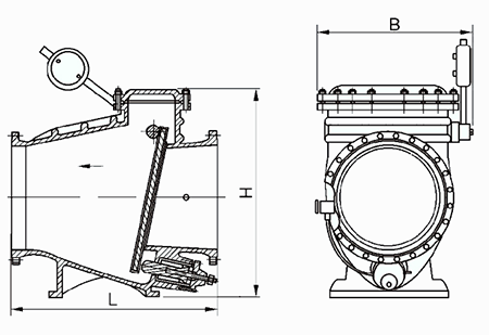 微阻緩(huan)閉止回閥結構示(shi)意圖