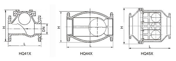無(wu)磨損球(qiú)形止回(huí)閥結構(gòu)示意圖(tú)