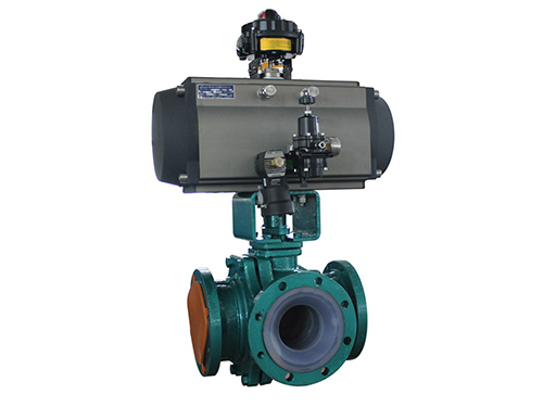 氣動三通球(qiu)閥T型和L 型